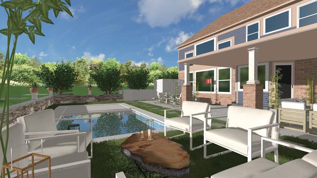 Beautiful backyard design